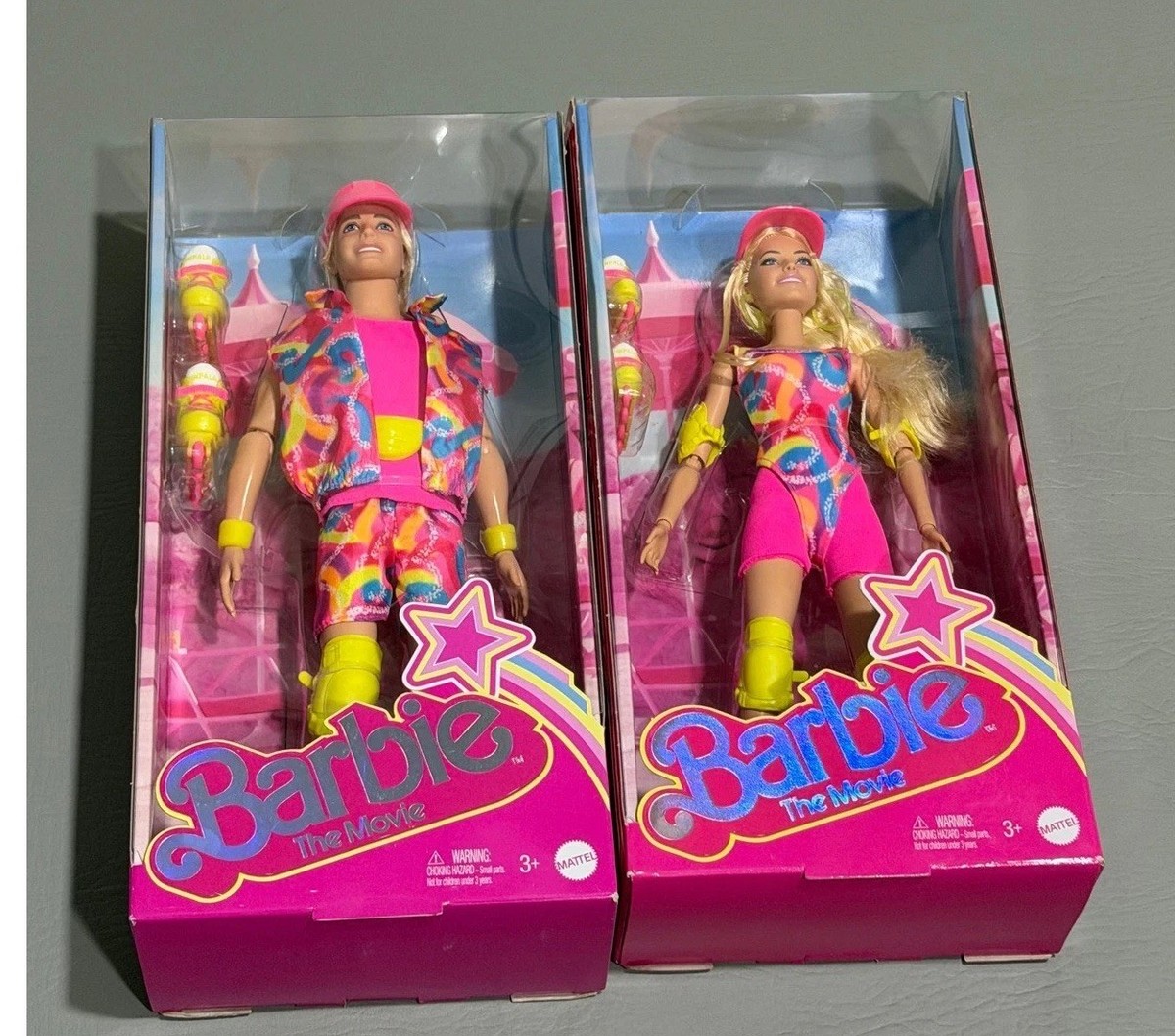 Mattel Barbie The Movie Inline Skating Barbie & Ken Dolls NIB