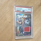 2024 Panini Illusions Drake Maye Great Expectations Relic RC #GE-DME PSA 8