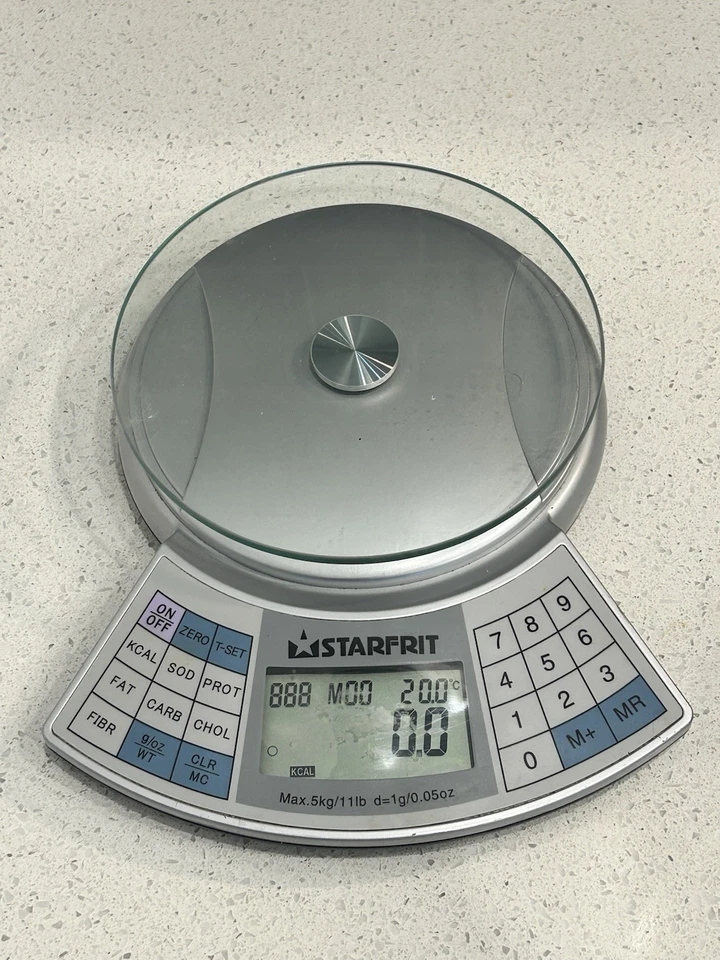 Báscula de cocina de alimentos nutricionales Starfrit Max 5 kg dieta de calorías - probada y funciona Foto 3 de 4