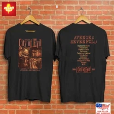 Avenged Sevenfold A7X City Of Evil 20th Anniversary Two-Sided T-Shirt S-5XL