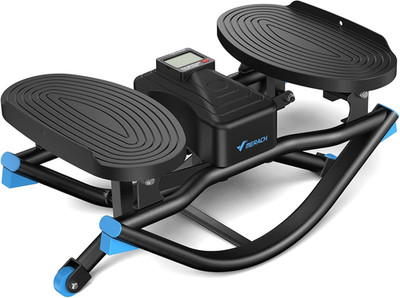 3D Motion Stair Stepper with Resistance Bands for Full Body Home Workout
