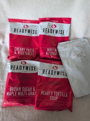 Readywise Freeze Dried Food Emergency Variety Pack Camping 5 Packs