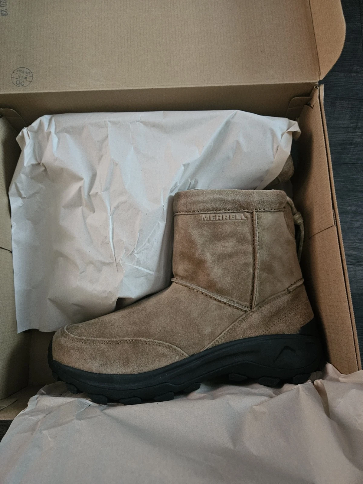 Merrell Men S Winter Pull on Snow Boot Camel 11.5