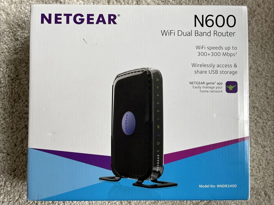 Netgear N600 Wifi Dual Band Router WNDR3400