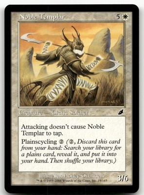 Noble Templar #19 (NM) Scourge SCG Magic MTG