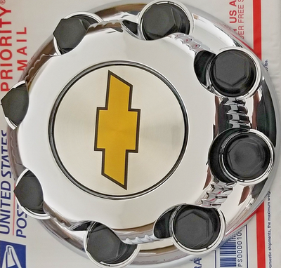 #ad 4 PCS New Chevy Express Van 2500 3500 CHROME Center Hub Caps # 9597163 8 LUGS $58.99