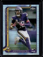 2025 Topps Chrome Justin Jefferson Prism Refractor #195 Vikings