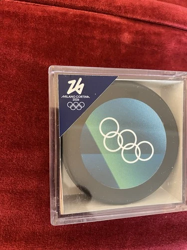 MILANO CORTINA 2026  Olympic Winter Games Hockey Puck