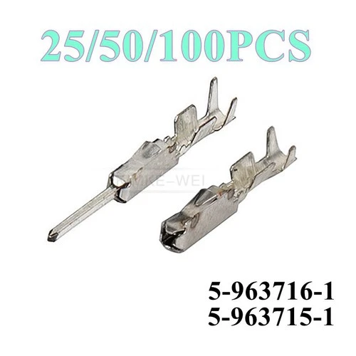 TE MQS Automotive Electrical Wiring Crimp Male Female Pin Terminals For BMW VW