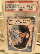 2023 UD ARTIFACTS RC REDEMP HORIZONTAL AUTO #SP1 CONNOR BEDARD - PSA 10 GEM Mint