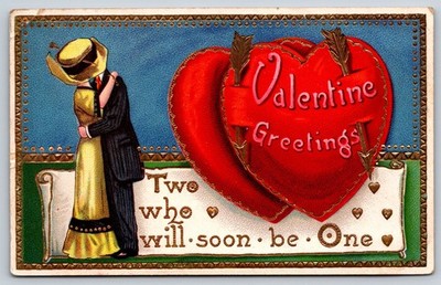 Vintage Postcard, Two who will soon be one