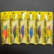 Squid Junky 1.7 Egi Set of 6 – Fishing Lures, Long-Range, Multi-Color