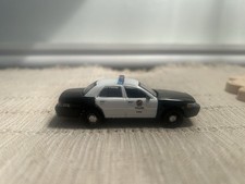 Hot Wheels Ford Crown Victoria Police Interceptor Diecast Car 1:64 Black White