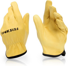 Kids Leather Gardening Gloves, Toddler Work Gloves, Perfect for Children Gardeni