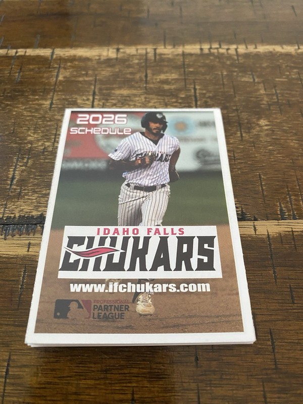 Idaho Falls Chukars 2026 Pioneer League Pocket Schedule 
