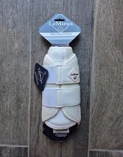 LeMieux White Mesh Brushing Boots Size Medium - New with Tags