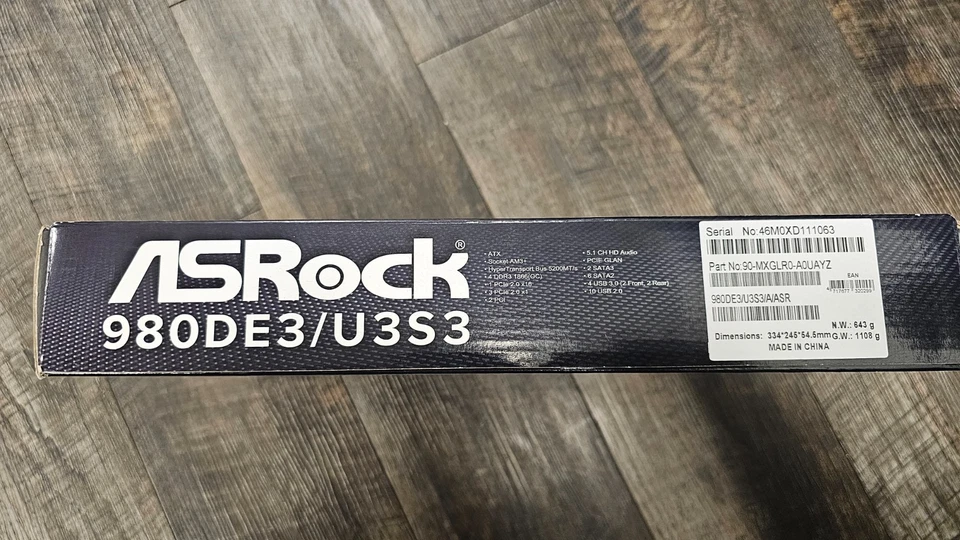 ASRock 980DE3/U3S3 Motherboard Brand New Factory Sealed - Image 3 of 3