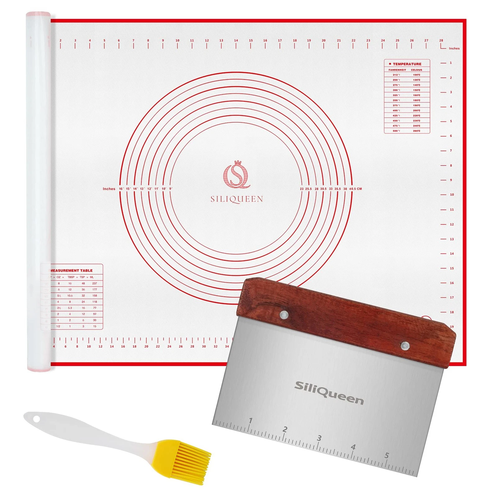 Silicone Pastry Baking Mat with Measurements Extra a Brush and a Dough Scrape...
Opens in a new wind