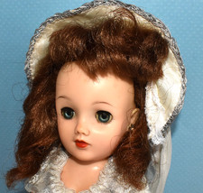 Redhead 18" Miss Revlon Fashion Doll by Ideal in White  Silver Gown