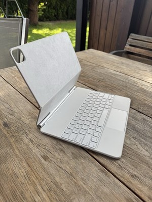 Apple Magic Keyboard für 12,9 Zoll iPad Pro, 4., 5., 6. Generation, Weiß