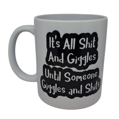 Giggles Neuheit Kaffeebecher unhöflicher Furzkacke lustiges Geschenk Geburtstagstasse Arbeitsgeschenk A