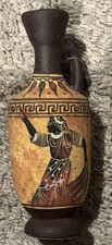 Greek Pottery Vase,Lekythos 35cm,showing Olympian Gods from Greek Mythology
