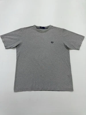 T-shirt homme Fred Perry gris logo taille M col rond régulier en coton - Photo 1/4