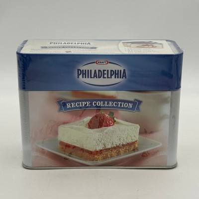 Kraft Philadelphia Recipe Collection Tin Box 76 Recipe Cards Sealed 2013 New