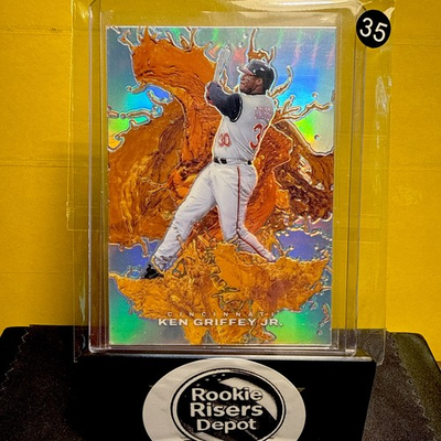 #ad 2024 Panini Black Friday Ken Griffey Jr. Splash of Color Orange 99 Reds $69.99