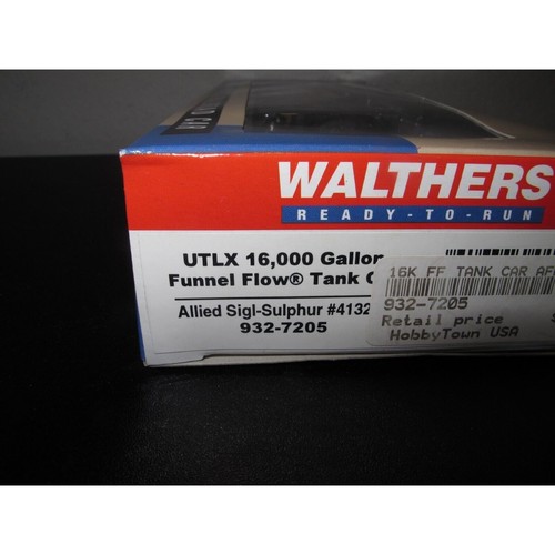 Carro armato Walthers scala HO 932-7205 UTLX alleato Sigl-Sulphur 16K #413232 - Foto 4 di 4