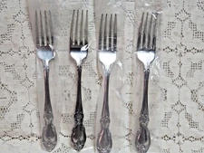 Oneida Louisiana Dinner Forks 7 1/4" 18/8 Stainless Ultra Premium Set 4 New