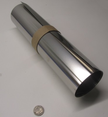 18-8 Stainless Steel Sheet, Full Hard, .015'' x 12'' x 50''