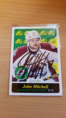 John Mitchell Nuremberg Munich OPC NHL Card SIGNED Signature Autograph
