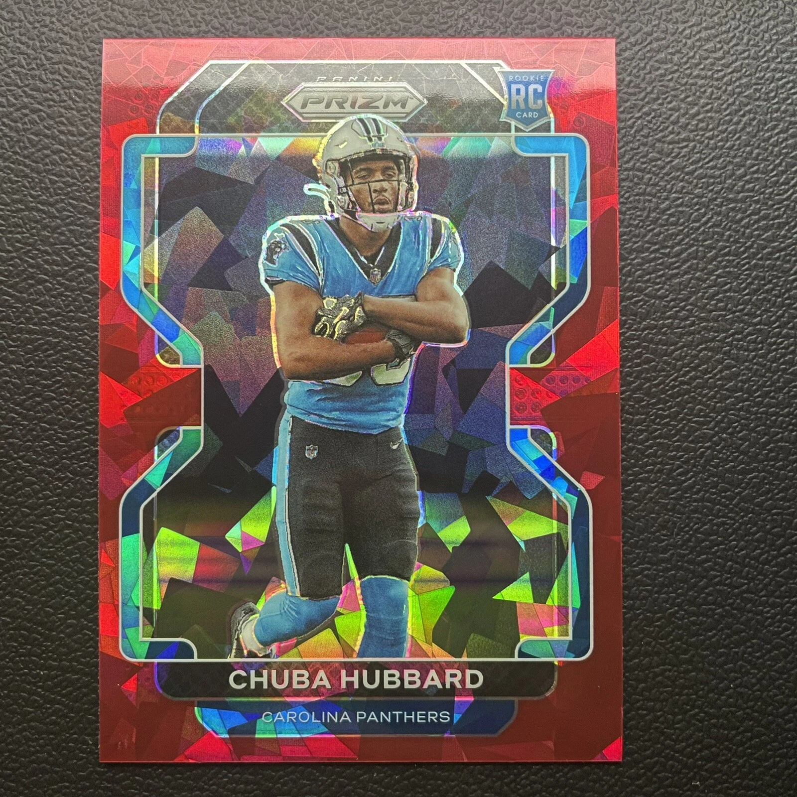 2021 Panini - Prizm - Chuba Hubbard RC 355 Red Ice Prizm