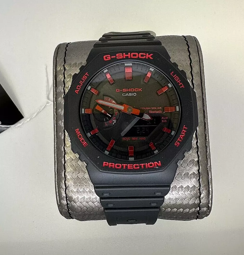 GAB2100BNR1A G-Shock Analog-Digital Red Accents Black Dial Watch NEW WITH  TAG