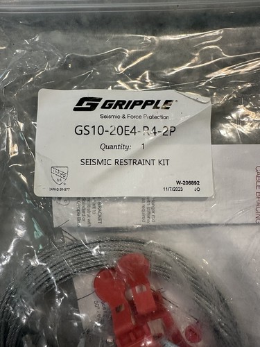 Gripple Seismic & Force Protection Restraint Kit - Cable Bracing GS10-20E4-R4-2P - Picture 2 of 3