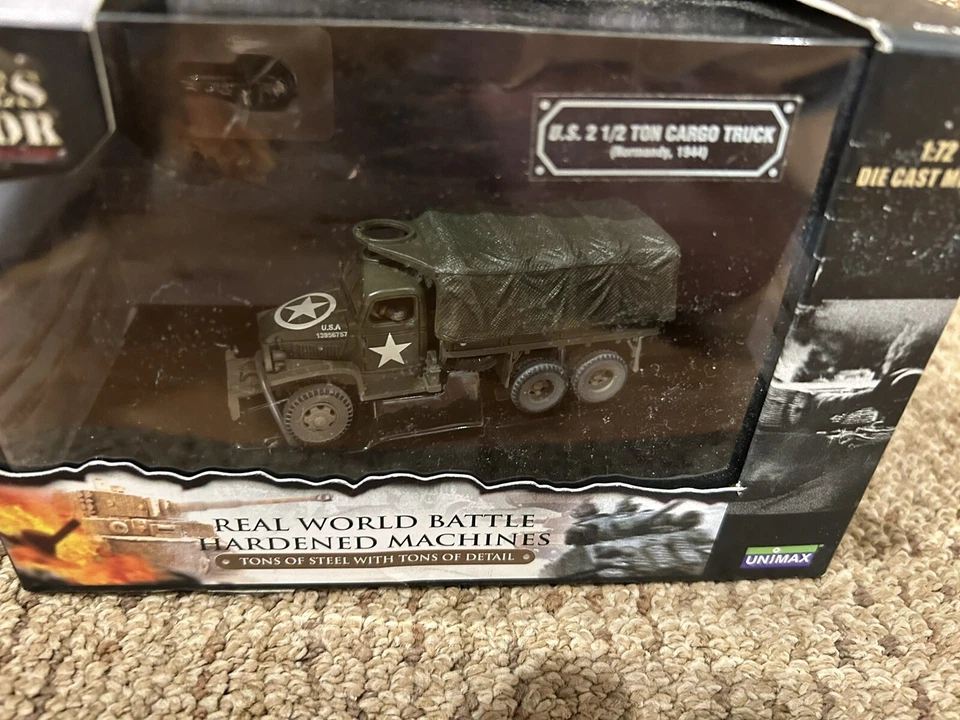 Unimax Forces of Valor 1:72 GMC 2.5 Ton Cargo Truck, Normandy 1944, No. 85055 - Image 3 of 4