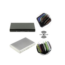 Credit Card ID Holder Slim Money Travel Wallet Men Stainless Steel RFID Blocking