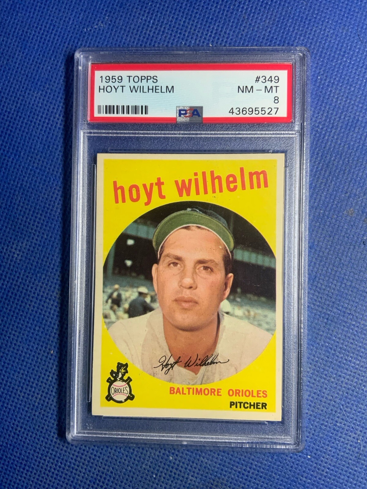 1959 Topps Baseball #349 Hoyt Wilhelm (HOF) PSA 8