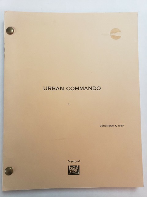 SUBURBAN COMMANDO / Frank Cappello 1987 Screenplay, HULK HOGAN Christopher Lloyd