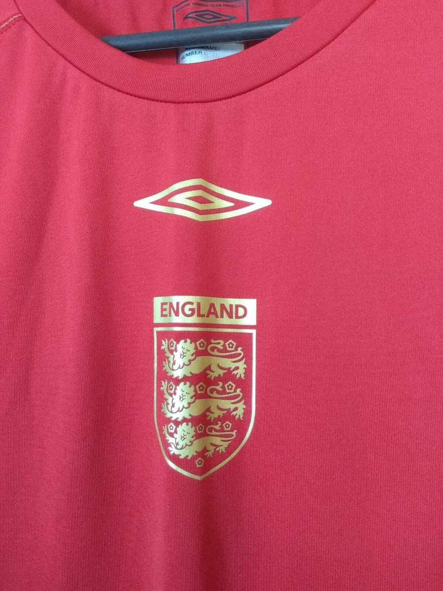 England Team Training Jersey Football Sleeveless Shirt Red Umbro