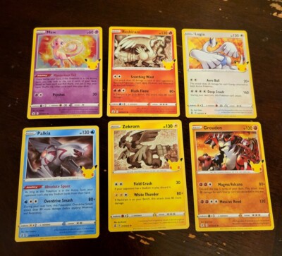 celebration rare cards Amazon.com: Zacian V & Zamazenta V - Pokemon Celebration Card Lot -  Legendary Ultra Rare Holo Foil