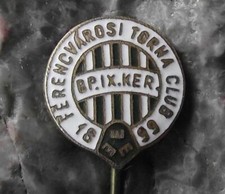 Antique Ferencvarosi TC Budapest Torna Club Bajnok FTC Football Crest Pin Badge