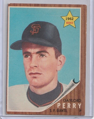 1962 Topps #199 Gaylord Perry RC VG-VGEX OC  ROOKIE GIANTS HOF VINTAGE 1960S