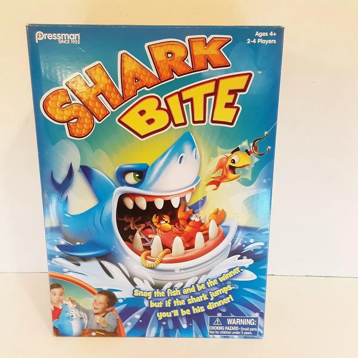 Shark Bite Game by Pressman Toys - NEW, 2-4 Players, Fishing Game