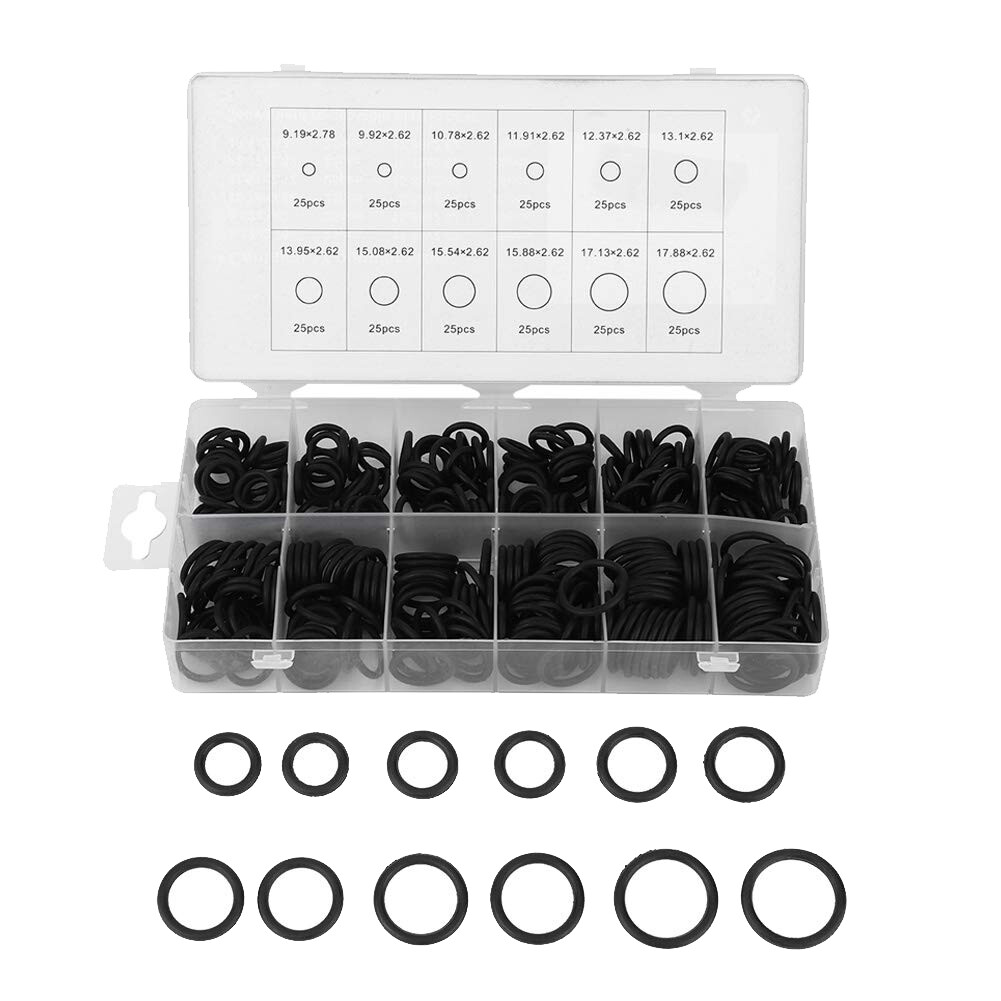 300PCS O- NBR O- Sealing  Gasket Washer Kit for Plumbers Garages Pumps O-4922