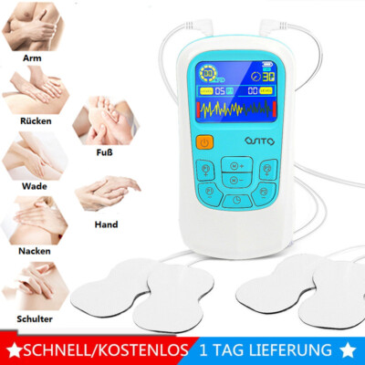25 Modi TENS Gerät EMS Reizstrom Massagegerät Muskelstimulator Schmerzlinderung