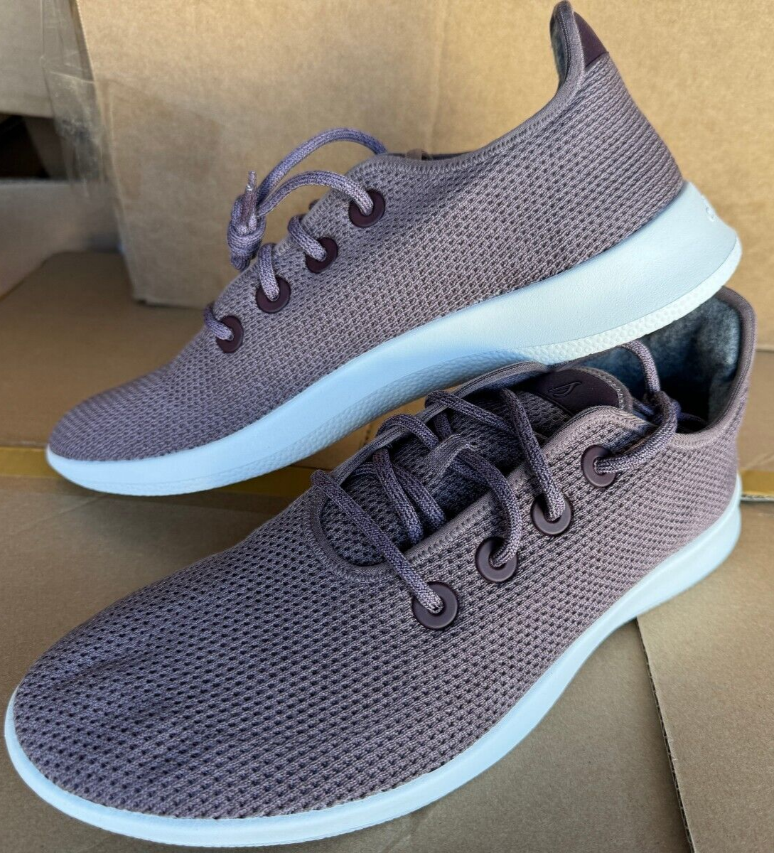 NEW ALLBIRDS TREE RUNNERS FIG PURPLE TAUPE SHOES ATHLETIC SNEAKERS MENS  SIZE 14