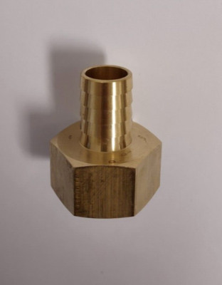 Brass thread to hose fitting, 1'' Female NPT to 3/4'' ID hose barb
