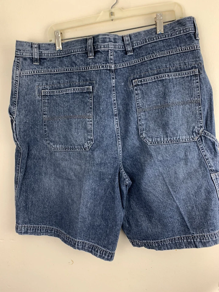 CONSENSUS Blue Denim Carpenter Jean Shorts  Size 40 - Image 3 of 4